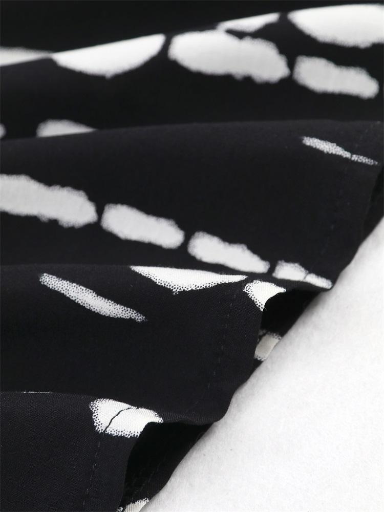 EDOLYNSA 2024 Casual V Neck Stripe Tie-Dye Loose Kaftan Women Summer Boho Printed Plus Size Beach Dress Vacation Swimsuit Cover Up Q1218