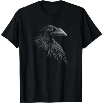 Fajny Czarny Kruk Design Świetny Pomysł na Prezent Koszulka S-3XL