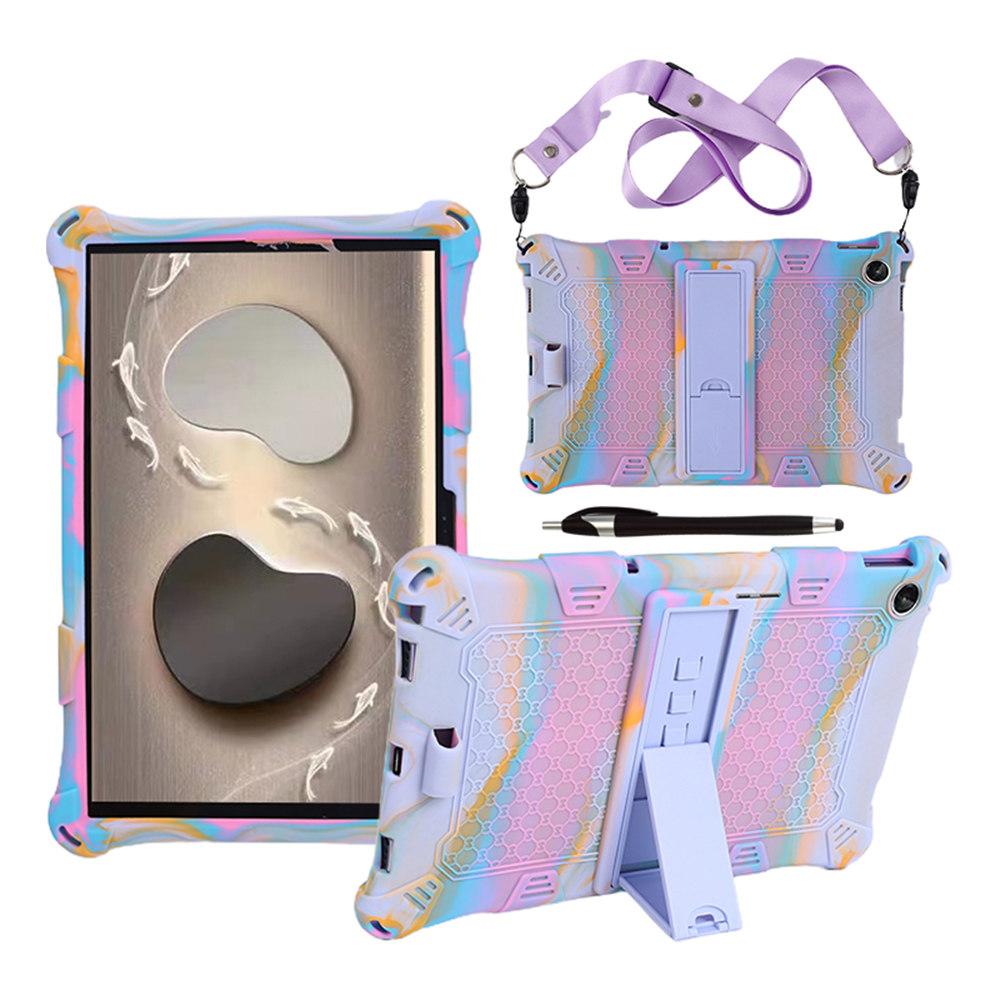 Soft Silicone Stand Case For Lenovo Tab M10 3rd Gen 10.1 inch TB-328FU 328XU Tablet Kids Cover+Strap and Pen