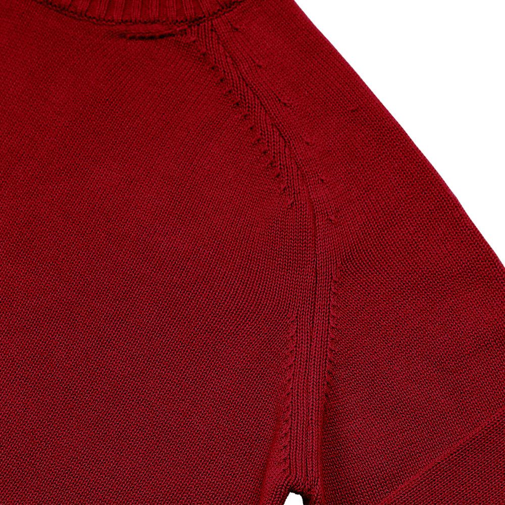 Solti Saddle Crew Neck Knit (Red)