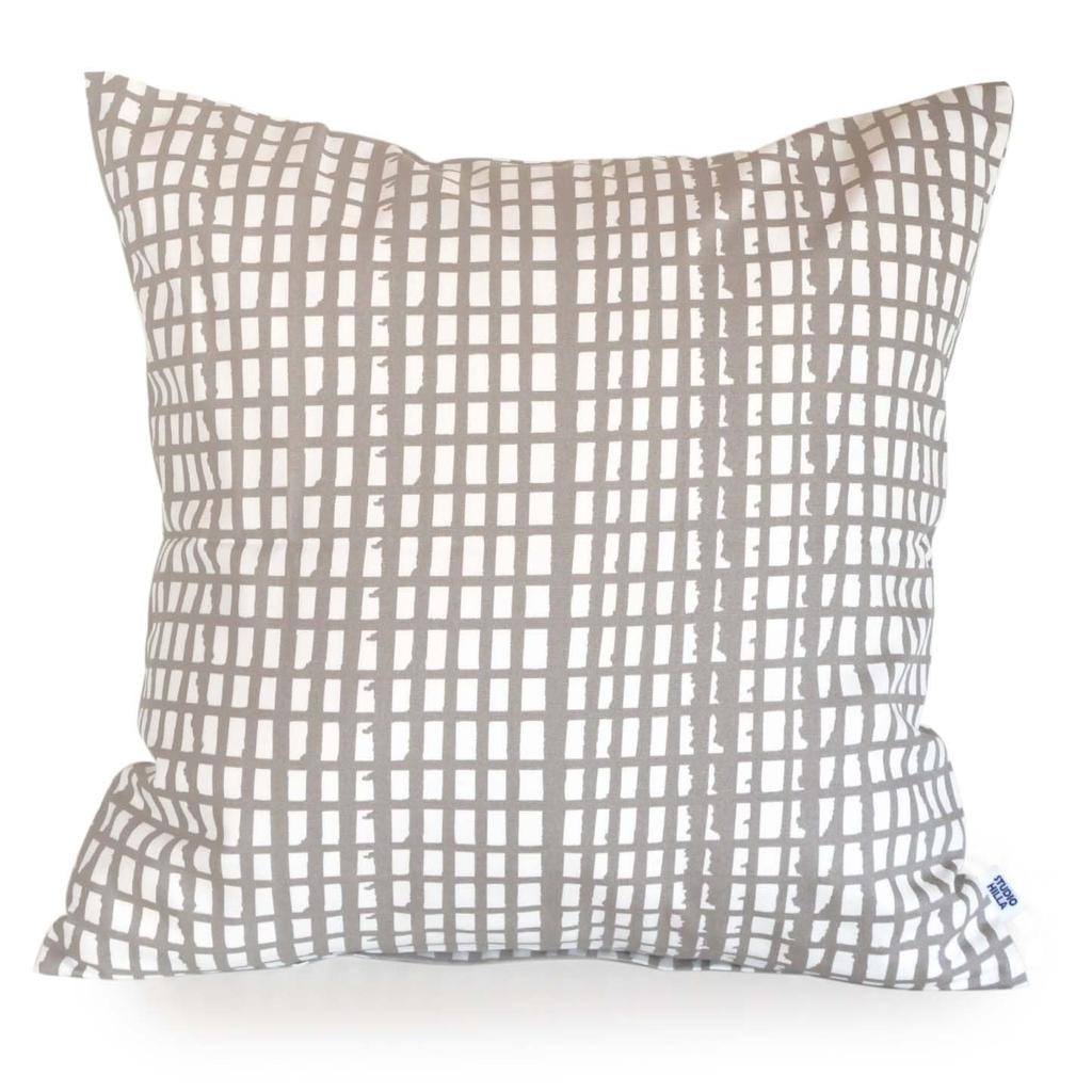 LDnext Rene Due Studio Hilla Cushion Cover, Approx. 45 x 45 cm, Made in Japan, Pick, Gray, 2430015