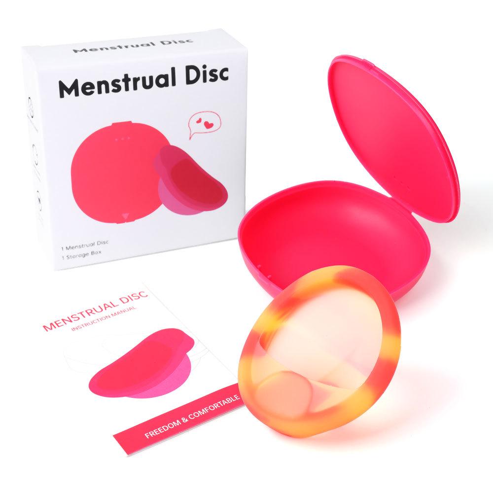 Silicone Menstrual Disc & Cup: Built-In Design for Female Comfort During Periods