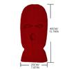 Motorcycle Windproof Full Face Knit Hats Custom SkiMask Men Warm Wool Balaclava Embroidery Winter Hats Knitted 3 Holes Ski Mask