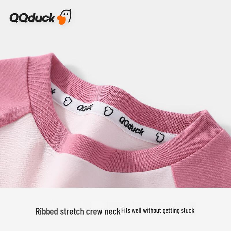 QQ DUCK Girls' Cat Graphic Long Sleeve T-Shirt