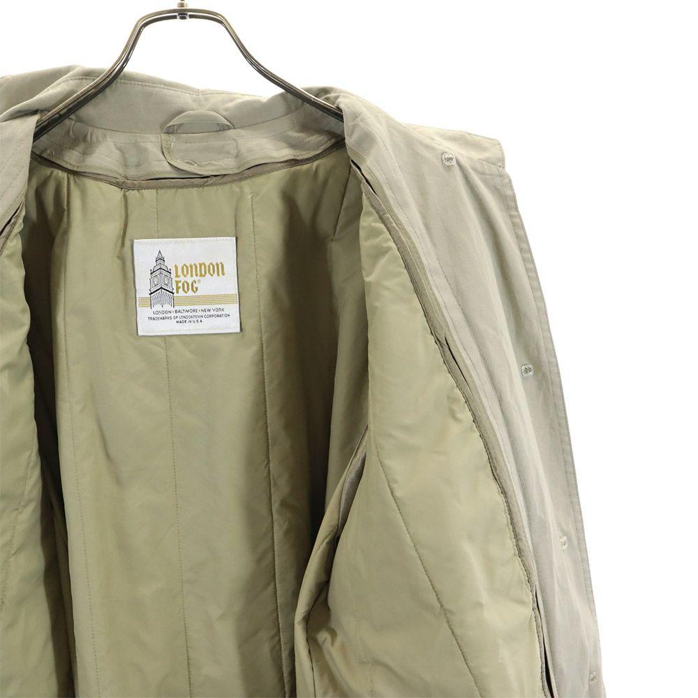 LONDON FOG 80s 90s Made In USA Old With Liner Stainless Collar Coat 14 Women Used