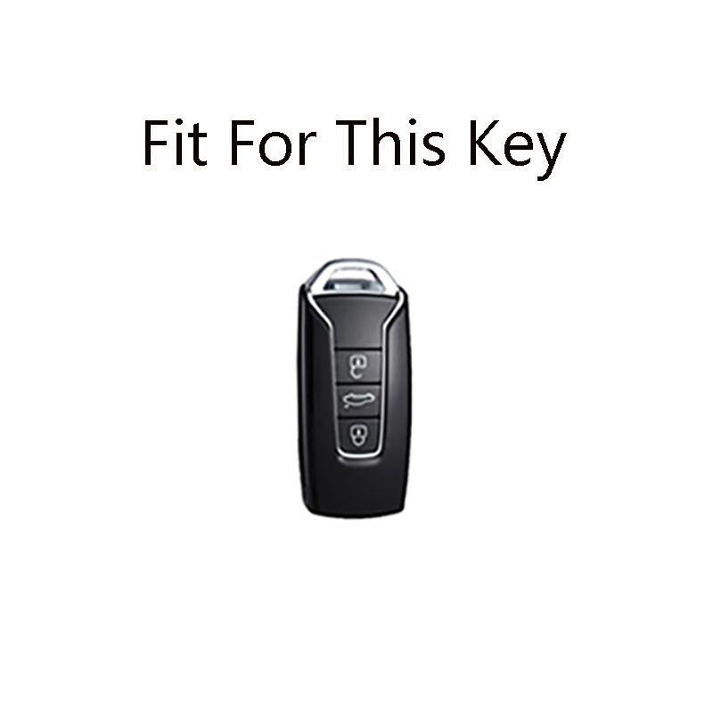Zinc Alloy Remote Car Key Case Cover For Volkswagen Touareg Cover Key Shell Protector    3 Buttons Keyless