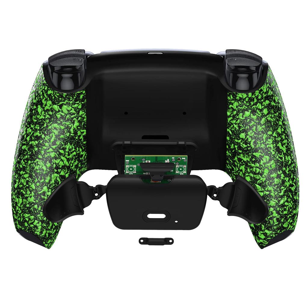 EXtremeRate Programmable Back Paddle Plastic Rise Remap Kit dla kompatybilnej z płytą rozszerzeń kontrolera PS5 i teksturowanym, przeprojektowanym tylnym etui