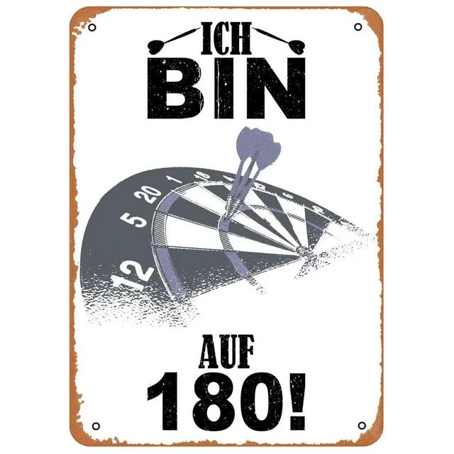 Vintage Rzutki Piwo Metalowy Znak Blaszany Retro Sztuka Ścienna do Baru Sportowego Man Cave Pokoju Gier Dekoracja Klubu Kawiarni Żelazny Plakat Tabliczka