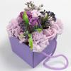 Soap Flower Bouquet, Lavender Rose and Carnation