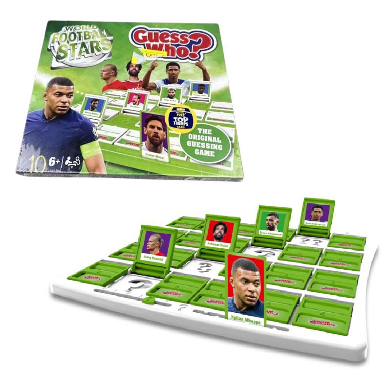 World Football Stars Guess Who Family Interactive Card Game With Plastic Material For Kids Indoor Play