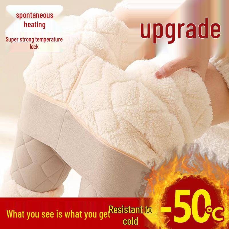 

Женские теплые леггинсы с высокой талией из смесовой шерсти с флисовой подкладкой для осени/зимы M [40-50 kg]