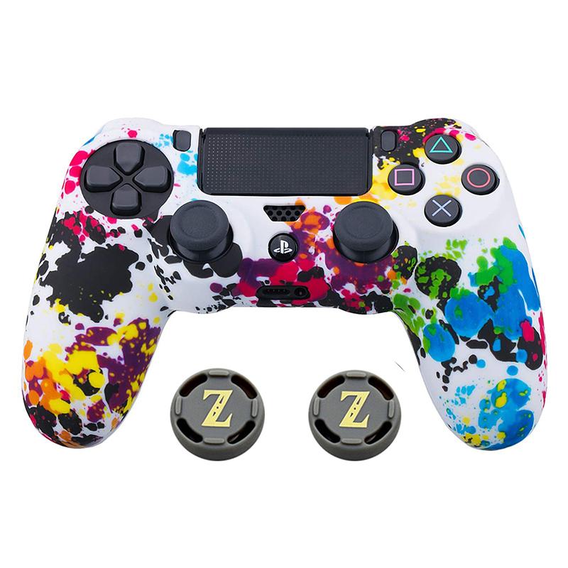 Camouflage Silicone Rubber Gel Skin for Sony Ps4 Slim/pro Controller Cover Protective Case for Ps4 Wireless Controller Accessory