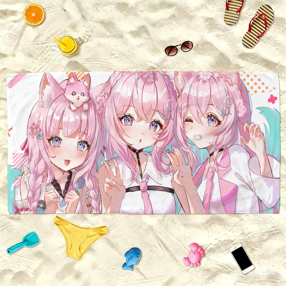V-Hakui Koyori Towel Soft Lightweight Anti-Sand Large Beach Towel Quick-Drying Bath Sports Family