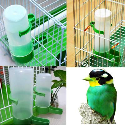 Water Food Bowl Feeder Round Bird Parrot Aviary Pet Feeding Bowl