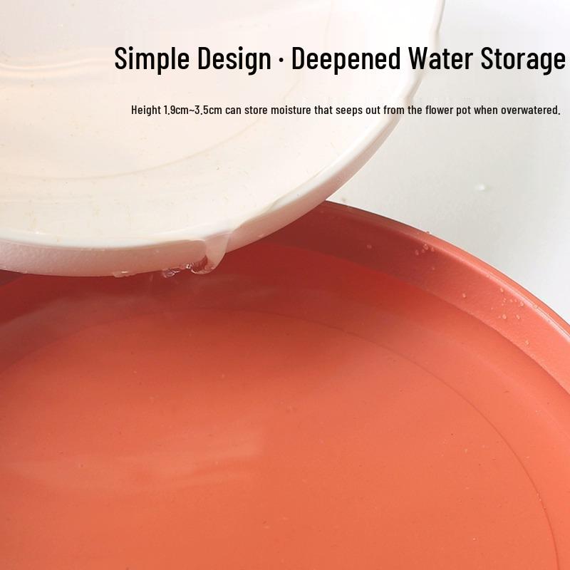 Thickened Resin Plant Tray: Movable, Large Water Collection Base for Flower and Succulent Pots