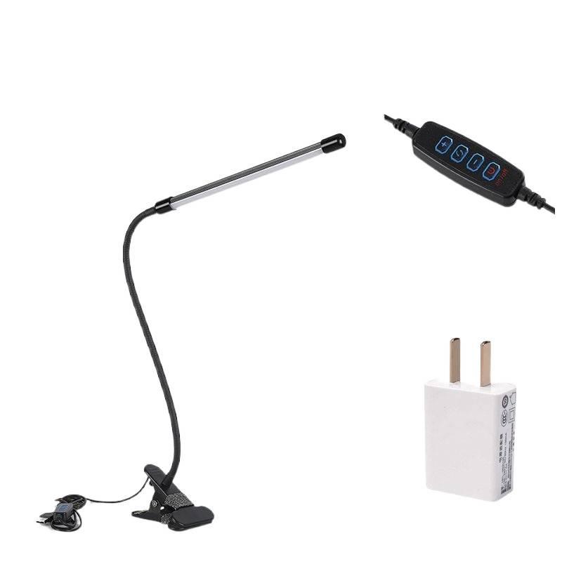 Nail Art & Eyelash Extension Fill Light - Long Arm, Eye Protection, Desktop Clip Lamp