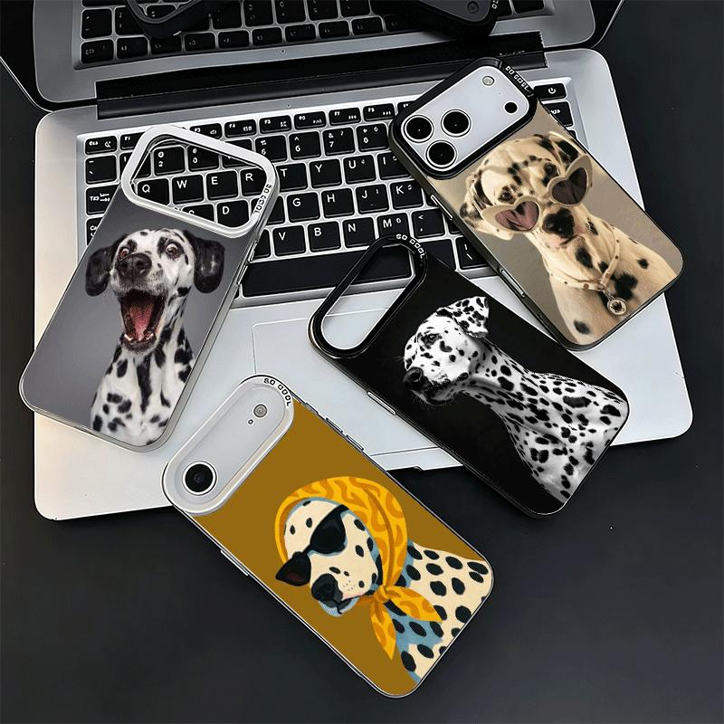 Dalmatian Cute Dog Soft Phone Case for iPhone 15 16 17 Pro Max 17Air 16E 14 Plus 13 12 Mini Shockproof Cover Back Shell