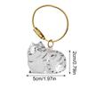 Cat Hair Storage Pendant Pet Memorial Keepsake Lightweight Cat Hair Storage Keychain Pendant Charm for Wallet Purse Backpack Bag