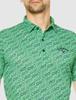 Short Sleeve Polo Shirt Sweat Quick Golf C23134124 M [Callaway] Men's (Logo Print, Wicking, Drying, Antibacterial) / / 1140_Green