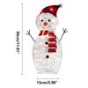Christmas LED Illuminated Snowman Decoration Acrylic Light Up Elk Decoration Lighted Snowman Yard Sign for Courtyard Decoration