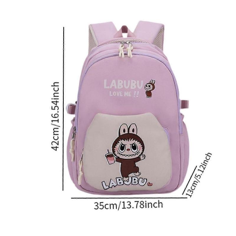 Children Backpack Cartoon Zipper Oxford Cloth Lightweight Travel Bag Daypack