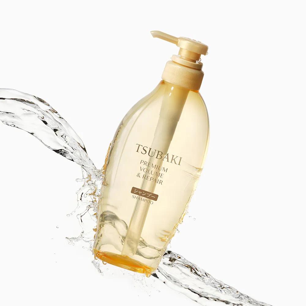 TSUBAKI Premium Volume & Repair Shampoo 450ml + Conditioner 450ml Set with Shampoo Refill 300ml