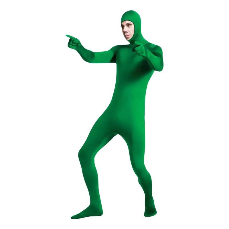 Halloween cos costume ninja invisible man tights showing face black man invisibility cloak performance costume performance costume