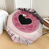 Heart-Shaped Eye Design Automatic Opening/Closing Umbrella with Foldable Design, Iron Frame, Outdoor Use, Perfect Gift for Fans, Travelers,