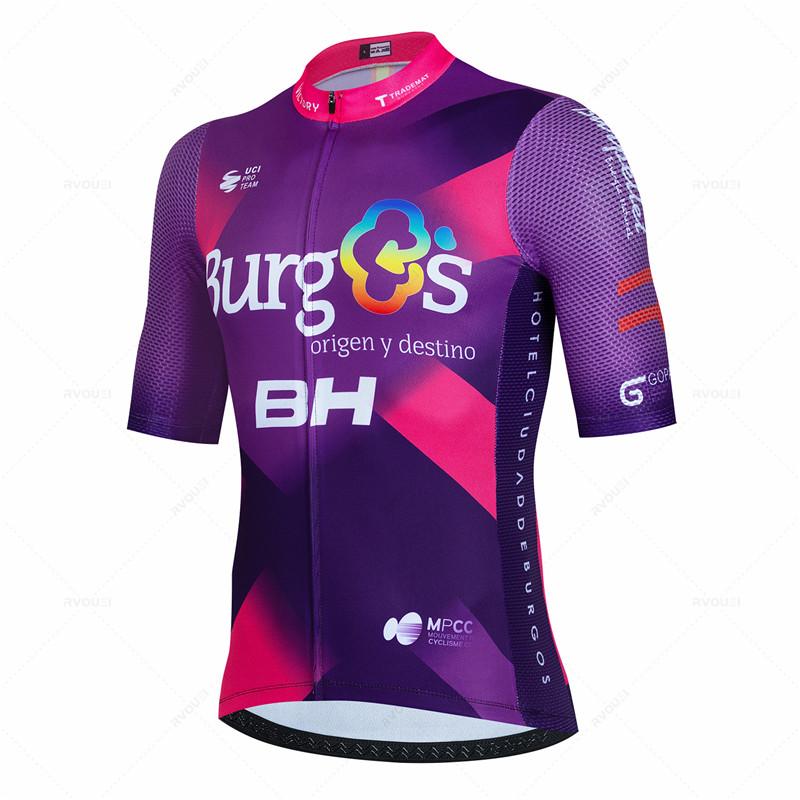BH Burgs Team 2026 Cycling Jersey 19D Bike Shorts Set Ropa Ciclismo Mens MTB Summer Quick Dry Bicycle Maillot Pants Clothing