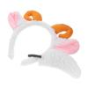 Plush Sheep Headband for Women 1Set Lamb Horn and Tail Party Accessory