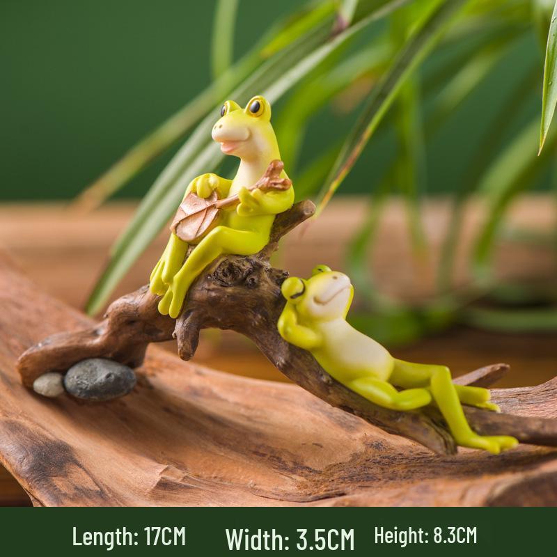 

Креативная мини-фигурка лягушки для суккулентов, бонсай, милое украшение животного для ландшафтного дизайна