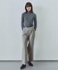 IHR Button Point Cotton Pants / Khaki Brown