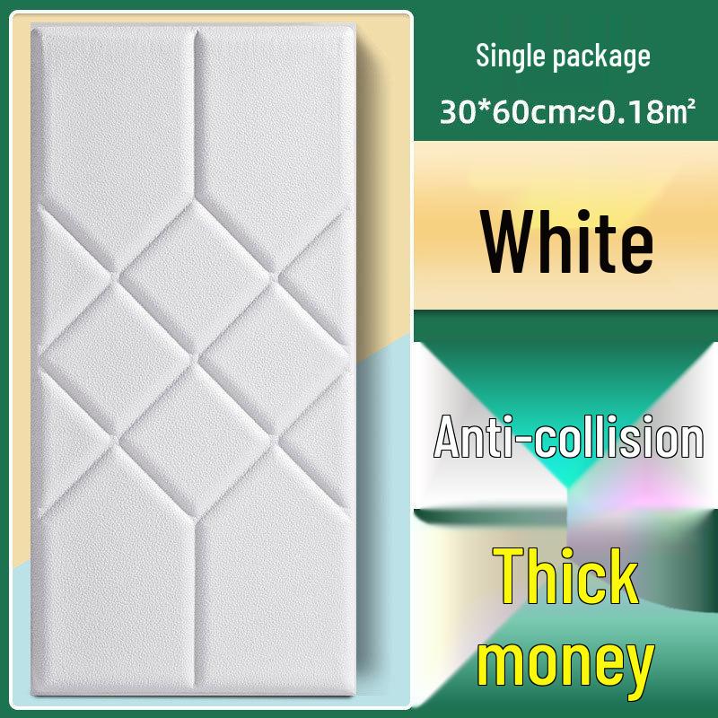 Soft Tatami Wall Surround & Headboard Protector for Kids - Self-Adhesive, Thickened Anti-Collision Sticker