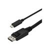 USB Type-C til DisplayPort-adapterkabel - STARTECH.COM - 1 m - 4K - 60 Hz - Svart