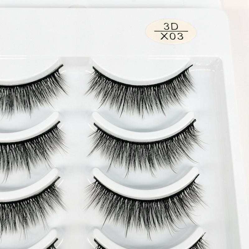 3D False Eyelashes - 10 Pairs of Soft, Natural Curling, Multi-layered 3D Lashes