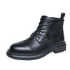 Fashion Fashion Outdoor Men Boots Anti-slip Wearable Boots Lace Up Versatile Male Leather Shoes Business Ankle Boot Dating Loafers Shoes