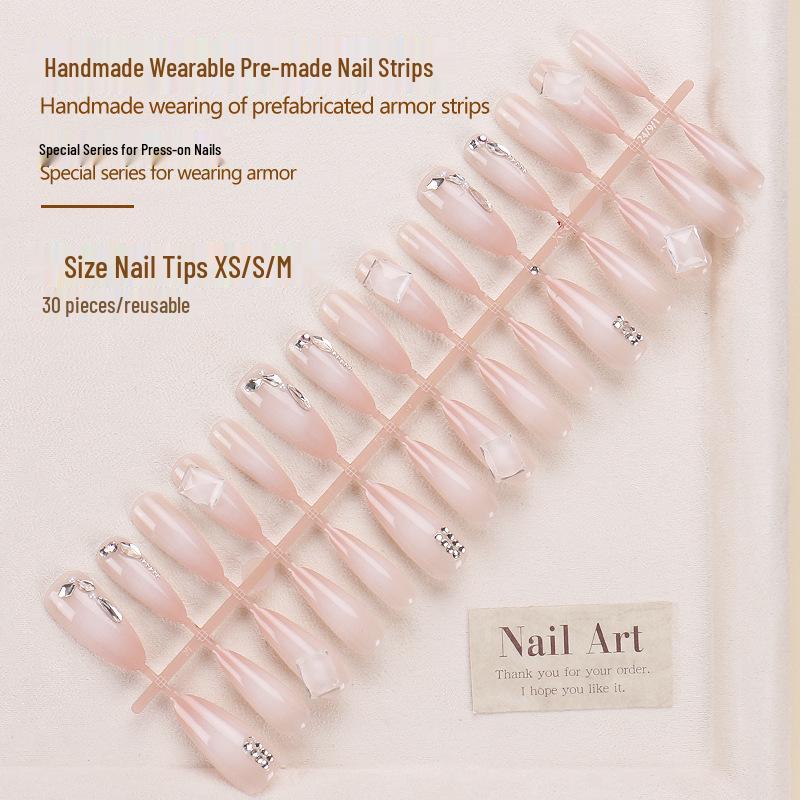 

Xiaohongshu Autumn & Winter Wearable Handmade Nail Set - 30 Pre-Made High-End Manicure Pieces Glue Version