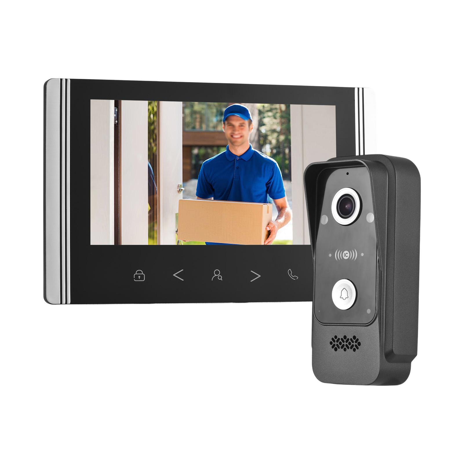 

Беспроводная видеокамера дверного звонка 1080P с функцией IC NFC, WiFi, 7-дюймовый сенсорный экран, комплекты видеодомофона, двойная