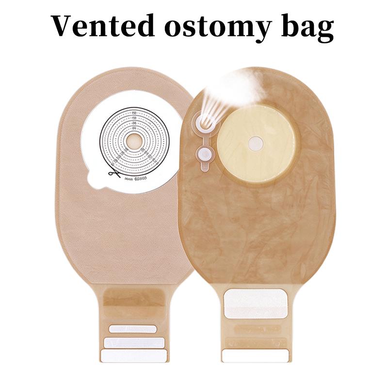 Odor Resistant Colostomy Bag 1Pcs 65mm Hole Drainable High Absorbency Disposable Ostomy Pouch for Travel