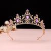 Black Baroque Crown Tiara Bride Eighteen Female Bar Mitzvah Birthday Princess Crown