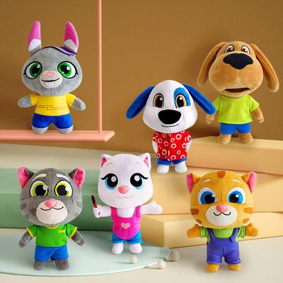 Talking Tom et ses amis, jouets en peluche avec vêtements interchangeables, 18 cm, Talking Tom Angela, poupées d'accompagnement pour enfants