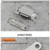Magnetic Stainless Steel Cabinet Door Bumper & Clip for Wood Furniture