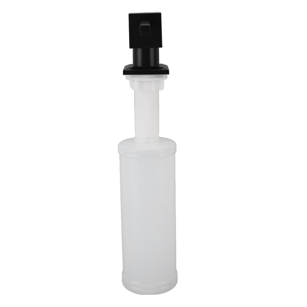 Sink Soap Dispenser Metal Square Pump Countertop Soap Dispenser with 350ml Refillable Bottle for