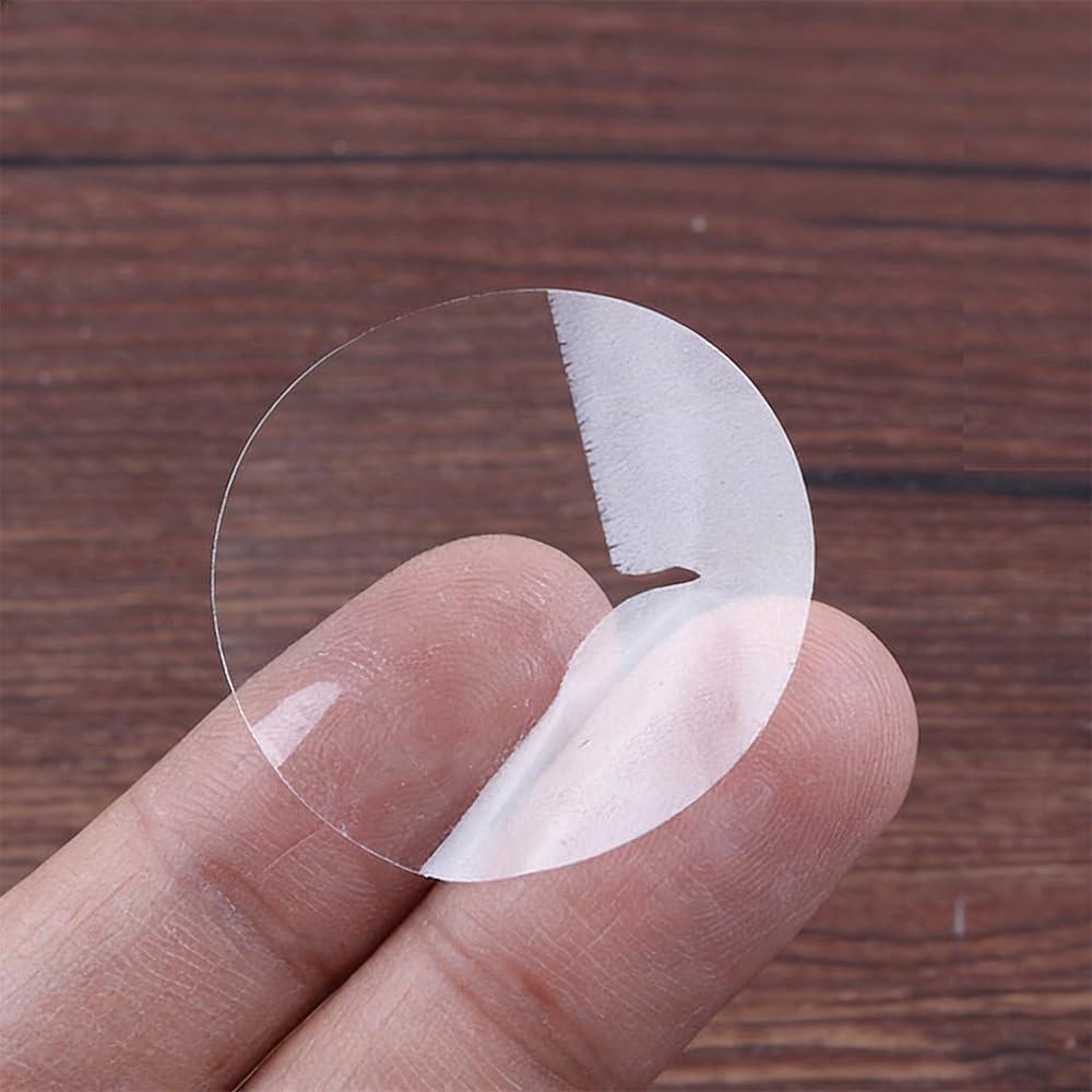 ANSAIRUI Clear Round Seal Stickers 720 Pieces 25mm Strong Adhesive Packaging Labels for Envelope Sealing Gift Wrapping DIY Crafts