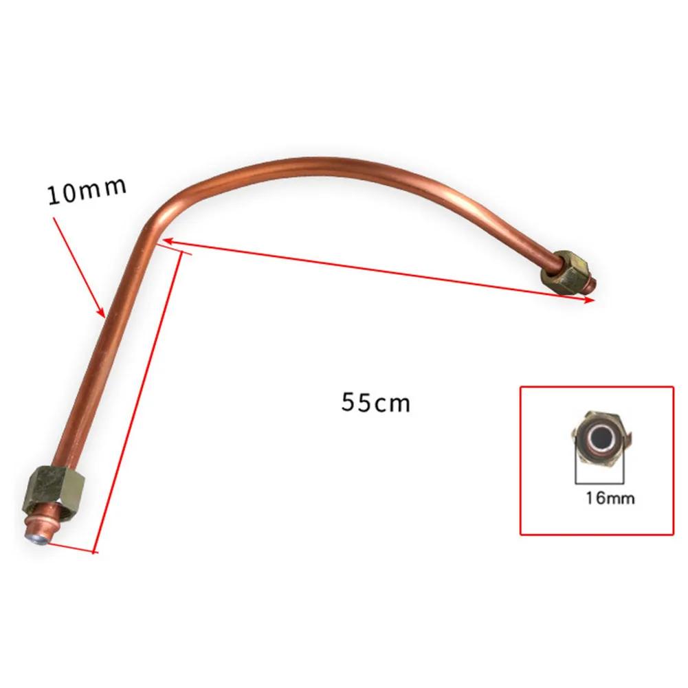 Luftkompressor Schlauch G3/8" Gewinde Ersatz Luftleitung Luftpumpe Teile Sechskantmutter Luftkompressor Kupfer Auspuffrohr