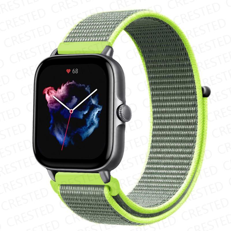 20mm 22mm Watch Band For Amazfit GTS/2/2e/4/3/mini GTR 4/2/3/Pro 47mm stratos 3 Nylon Bracelet pulseira correa Amazfit bip strap