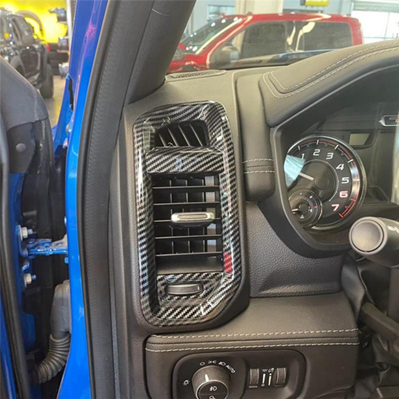 Car Interior Replacement Parts Accessories trument Desk Side Air Vent Trim Cover For Dodge RAM Trucks 1500 TRX