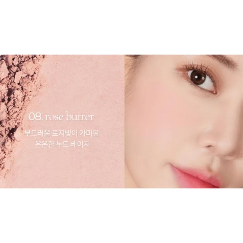 Flutter Close-fitting Color Soft Matte Cheek Blusher 08 Rose Butter