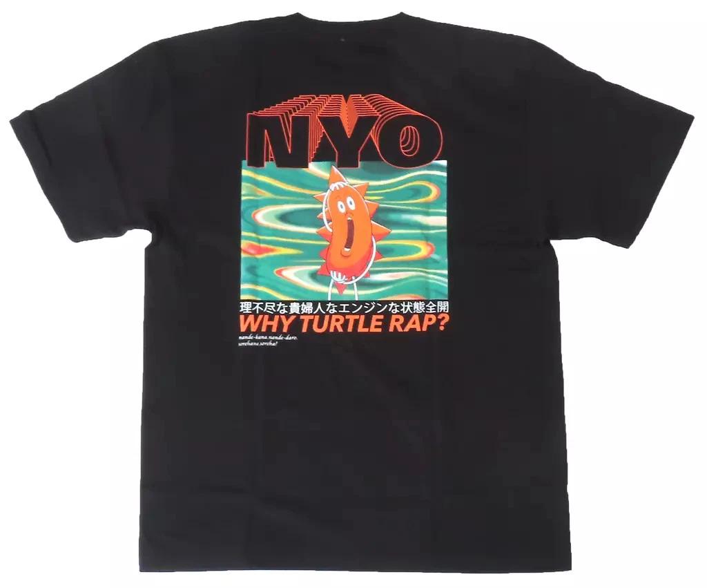 Bobobo Bo Bo Bo Don Patch Kame Wrap T T-Shirt Black XL Cotton Tee XL