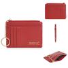 Cartera Delgada para Mujer con Múltiples Ranuras para Tarjetas y Billetera para Monedas